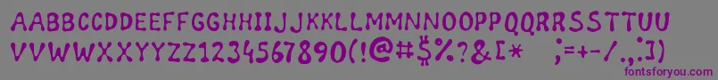 WildHoney Font – Purple Fonts on Gray Background