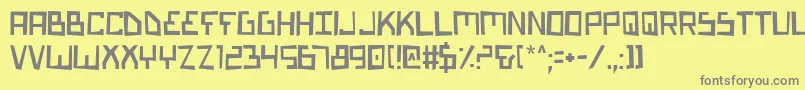 Biotypm Font – Gray Fonts on Yellow Background