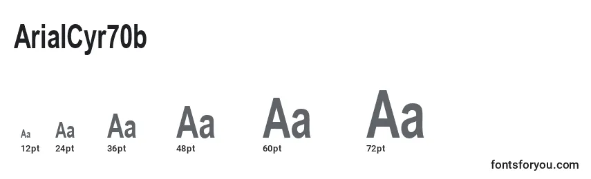 ArialCyr70b Font Sizes