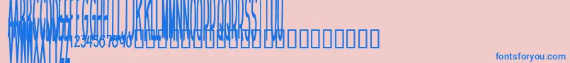 Homeboysarebackintown Font – Blue Fonts on Pink Background