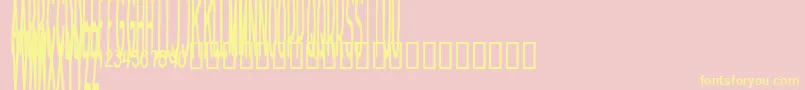 Homeboysarebackintown Font – Yellow Fonts on Pink Background