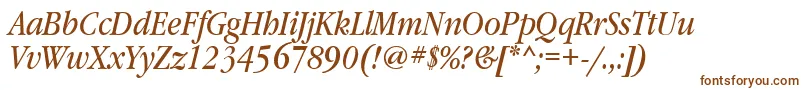 GaramondbooknarrowtttItalic Font – Brown Fonts