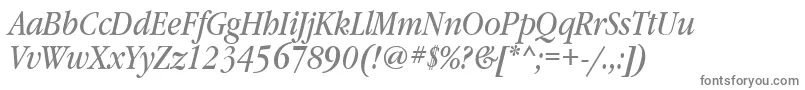 GaramondbooknarrowtttItalic Font – Gray Fonts