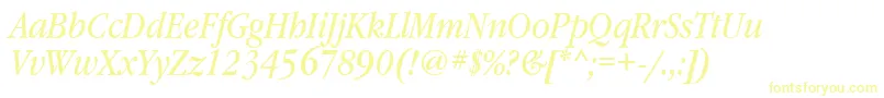 GaramondbooknarrowtttItalic Font – Yellow Fonts