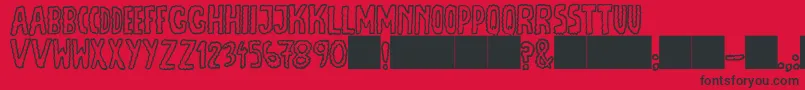 Police JmhEscamasOut – polices noires sur fond rouge