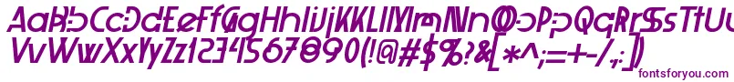 Xelitaitalic-fontti – violetit fontit