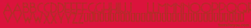 SophieScholl-fontti – ruskeat fontit punaisella taustalla