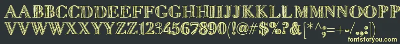 Fivedollar Font – Yellow Fonts on Black Background
