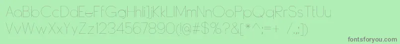 More about DyelineUltralight Font DyelineUltralight Font – Gray Fonts on Green Background