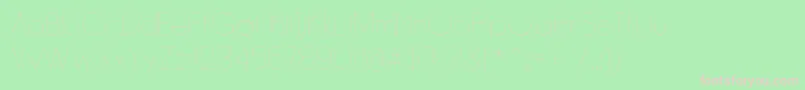 Police DyelineUltralight – polices roses sur fond vert