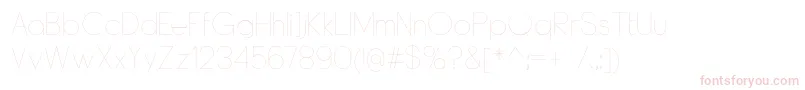DyelineUltralight Font – Pink Fonts on White Background