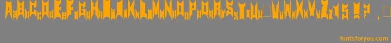 Newsymbolfont15 Font – Orange Fonts on Gray Background