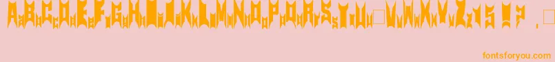 Newsymbolfont15 Font – Orange Fonts on Pink Background