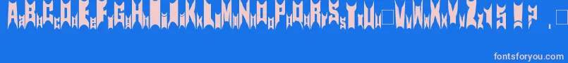Newsymbolfont15 Font – Pink Fonts on Blue Background