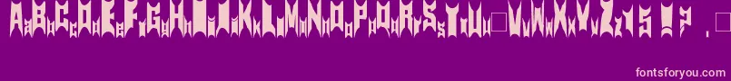 Newsymbolfont15 Font – Pink Fonts on Purple Background