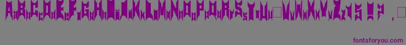 フォントNewsymbolfont15 – 紫色のフォント、灰色の背景
