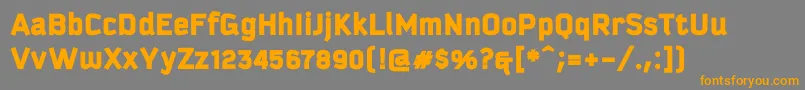 More about Kautivablackproc Font Kautivablackproc Font – Orange Fonts on Gray Background