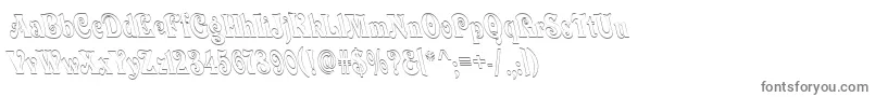 QuardiBoldItalic Font – Gray Fonts on White Background