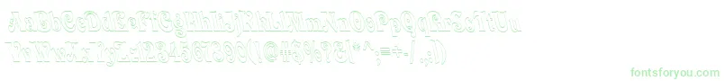 QuardiBoldItalic Font – Green Fonts on White Background