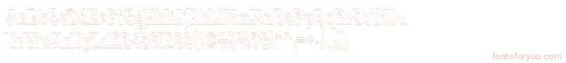 QuardiBoldItalic Font – Pink Fonts on White Background