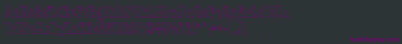 QuardiBoldItalic Font – Purple Fonts on Black Background