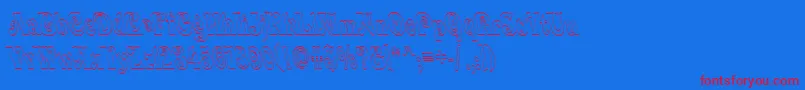 fuente QuardiBoldItalic – Fuentes Rojas Sobre Fondo Azul