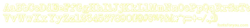 NeobulletinShadow Font – Yellow Fonts