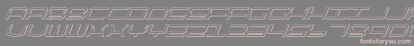 Qtech2si Font – Pink Fonts on Gray Background