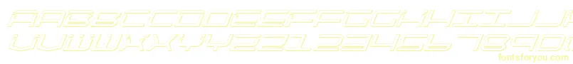 Czcionka Qtech2si – żółte czcionki