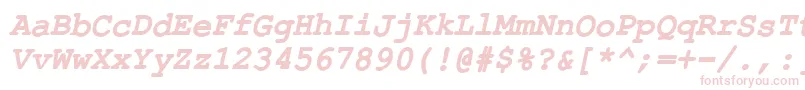 ErKurierKoi8RBoldItalic-Schriftart – Rosa Schriften