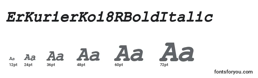 ErKurierKoi8RBoldItalic Font Sizes
