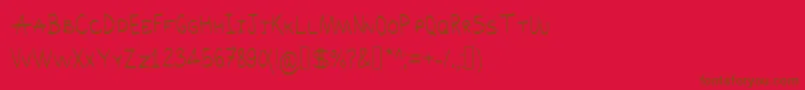 Lisätietoja Akra-fontista Akra-fontti – ruskeat fontit punaisella taustalla