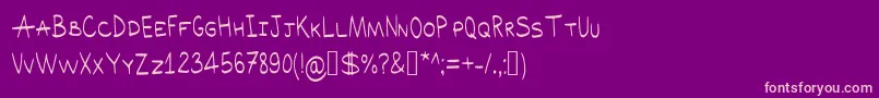 Akra Font – Pink Fonts on Purple Background