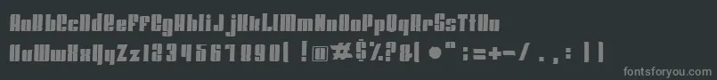 Hoodsandcapers Font – Gray Fonts on Black Background