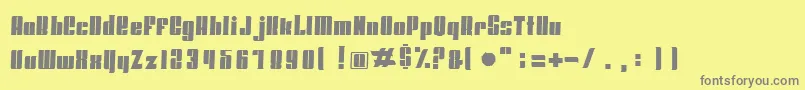 Hoodsandcapers Font – Gray Fonts on Yellow Background
