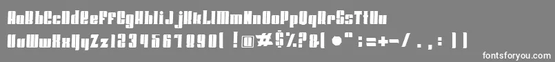 Hoodsandcapers Font – White Fonts on Gray Background
