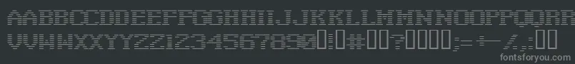 Negative ffy Font – Gray Fonts on Black Background