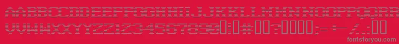 Negative ffy Font – Gray Fonts on Red Background