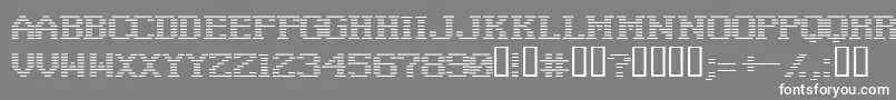 Negative ffy Font – White Fonts on Gray Background