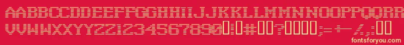 Negative ffy Font – Yellow Fonts on Red Background