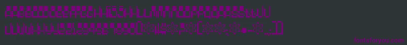 Czcionka 1000 – fioletowe czcionki na czarnym tle