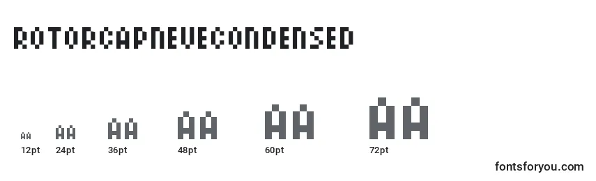 RotorcapneueCondensed Font Sizes