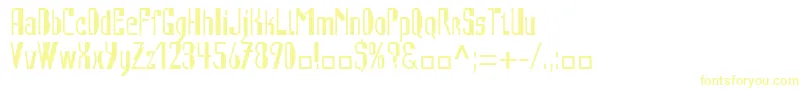 AutomatLtRegular Font – Yellow Fonts on White Background