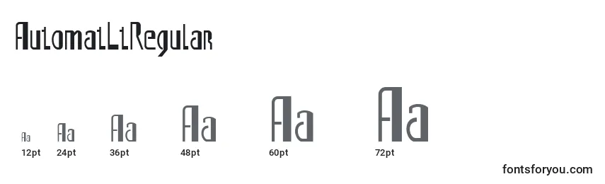 AutomatLtRegular Font Sizes