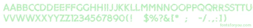 Distroya Font – Green Fonts on White Background