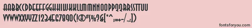 Ann75C Font – Black Fonts on Pink Background