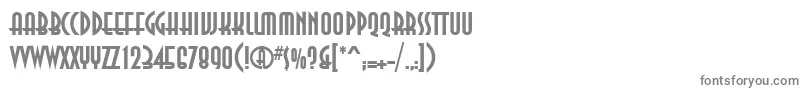 フォントAnn75C – 白い背景に灰色の文字