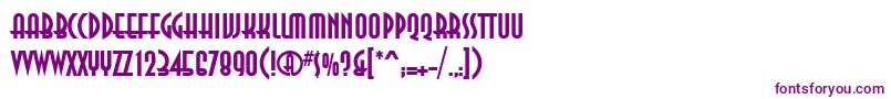 Ann75C Font – Purple Fonts on White Background