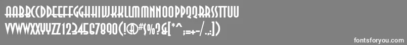 Ann75C Font – White Fonts on Gray Background