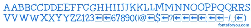 Подробнее о шрифте DkHomewardBoundIi Шрифт DkHomewardBoundIi – синие шрифты